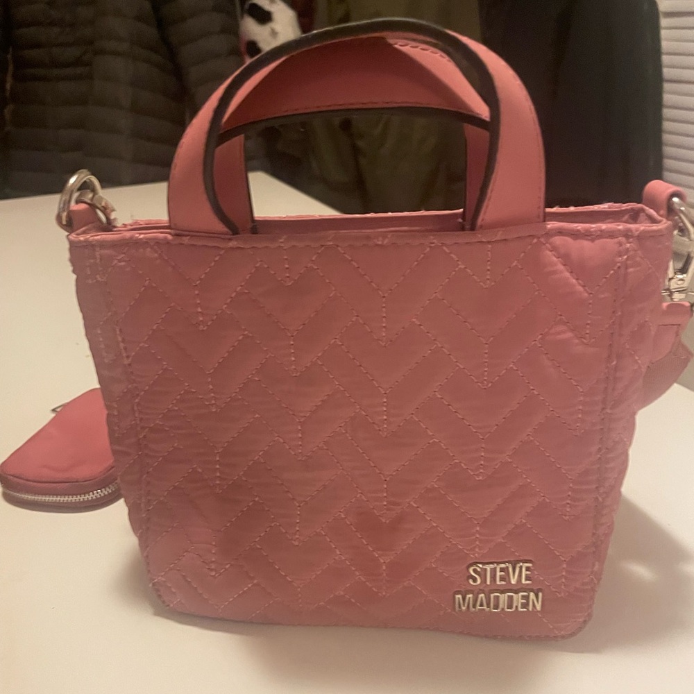 Pink Steve Madden Purse with Mini Coin Purse